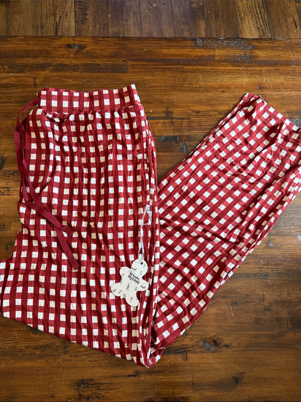Women’s Red Gingham Cotton Pajama Pants